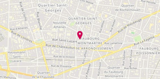 Plan de A A Z Electricité, 18 Rue Saint Lazare, 75009 Paris