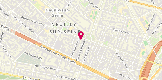 Plan de Therelec génie électrique et Climatique, 99 avenue Achille Peretti, 92200 Neuilly-sur-Seine