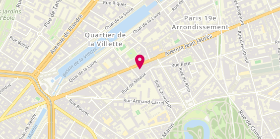 Plan de Decorim, 76 avenue Jean Jaurès, 75019 Paris