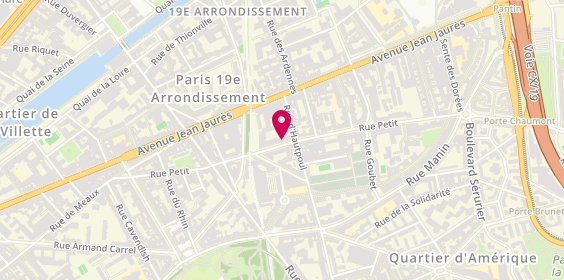 Plan de Cr Batiment Pro Électricien, 55 Rue Petit, 75019 Paris
