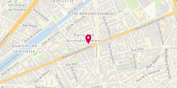 Plan de AVOLTIS Rénovation - Paris & Île-de-France, 137 avenue Jean Jaurès, 75019 Paris