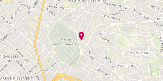Plan de Electro Pro Idf, 9 Rue Damrémont, 75018 Paris