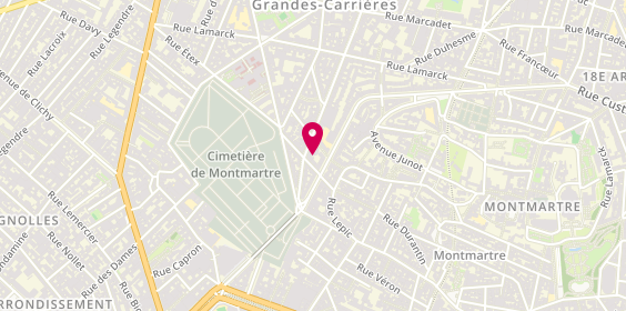Plan de Cloma Electricite, 16 Rue Damrémont, 75018 Paris