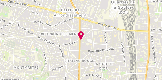Plan de L'électricienne, 76 Boulevard Barbès, 75018 Paris