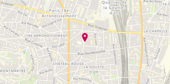 Plan de LRND - Electricien, 52 Rue des Poissonniers, 75018 Paris
