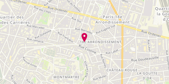 Plan de Electropose, 8 Rue Hermel, 75018 Paris