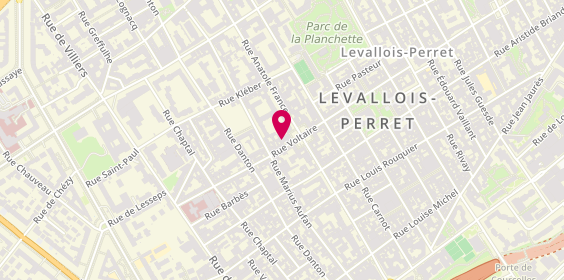 Plan de Ruwth, 49 Rue Voltaire, 92300 Levallois-Perret