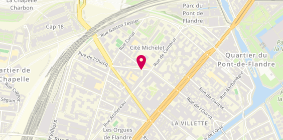 Plan de Tranous, 97 Rue Ourcq, 75019 Paris