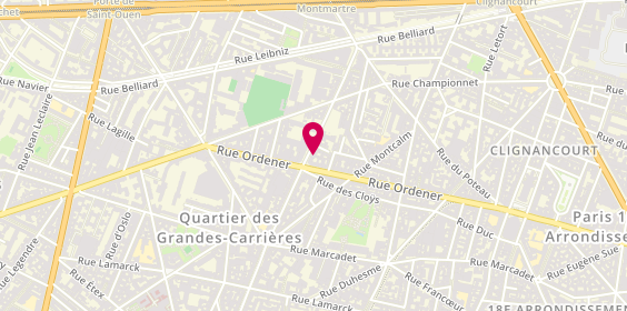 Plan de Ariane Telecom, 108 Rue Damrémont, 75018 Paris