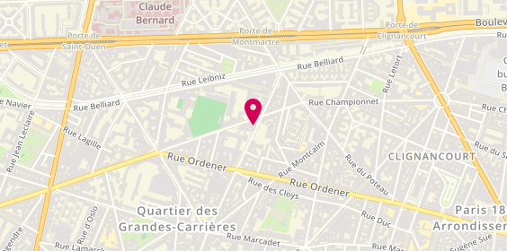 Plan de Electric Solution, 103 Rue Damremont, 75018 Paris