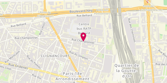 Plan de Britelec, 31 Rue Championnet, 75018 Paris