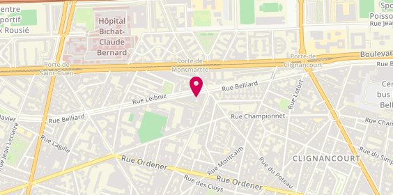 Plan de Estrada, 113 Rue Belliard, 75018 Paris