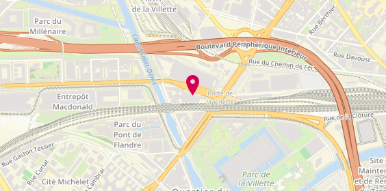 Plan de L G B, 103 Boulevard Macdonald, 75019 Paris