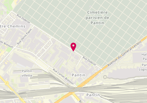 Plan de Elek, 158 Rue Diderot, 93500 Pantin