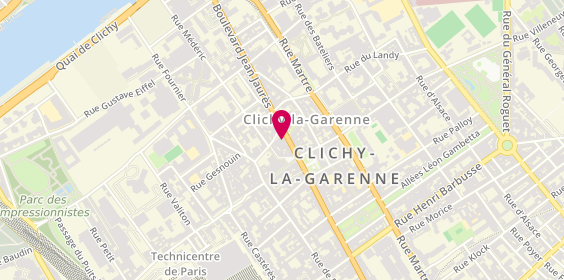 Plan de Ourelec, 12 Rue de l'Ancienne Mairie, 92110 Clichy