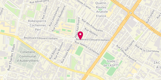 Plan de Idelec, 108 Boulevard Edouard Vaillant, 93300 Aubervilliers