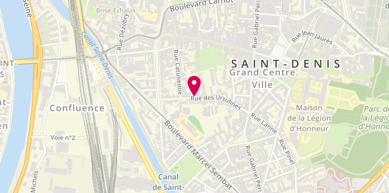 Plan de Ets Prunevieille, 22 Rue des Ursulines, 93200 Saint-Denis
