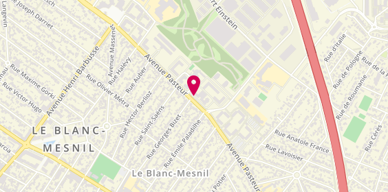 Plan de Md-Service Fibre, 138 Avenue Pasteur, 93150 Le Blanc-Mesnil