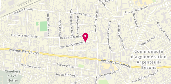 Plan de Carolina, 13 Bis Rue des Champioux, 95100 Argenteuil