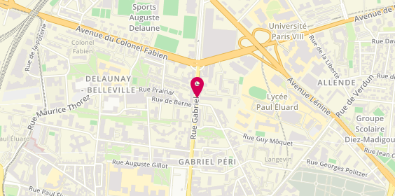 Plan de Optik'Fibre, 138 Rue Gabriel Péri, 93200 Saint-Denis