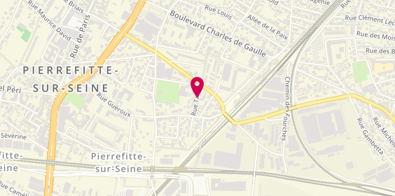 Plan de SAM'DEPANN Plomberie Electricité, 9 Rue Talma, 93380 Pierrefitte-sur-Seine