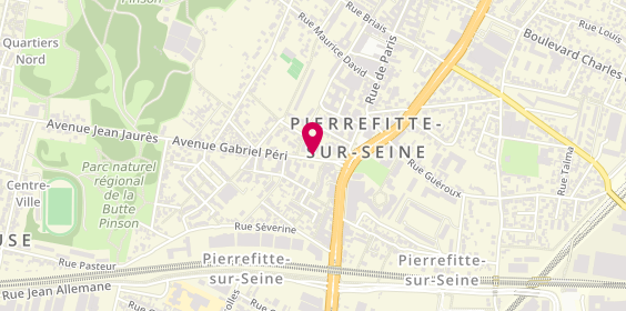 Plan de PEGOURIE Roland, 2 Avenue Gabriel Peri, 93380 Pierrefitte-sur-Seine