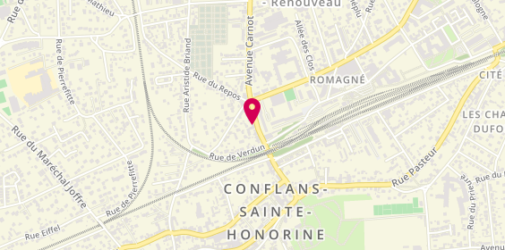 Plan de Conflans Lechantre Électricité, 35 avenue Carnot, 78700 Conflans-Sainte-Honorine
