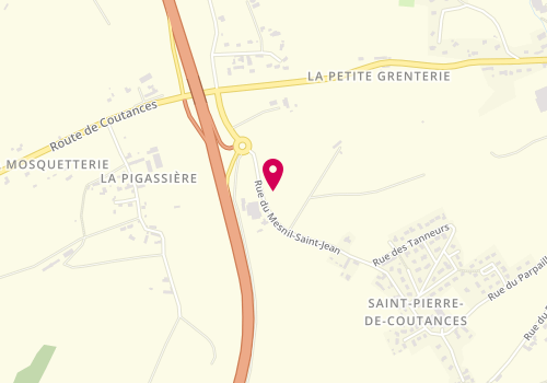 Plan de Lepelley Electricite, 2 Zone Artisanale de la Coiterie, 50200 Saint-Pierre-de-Coutances