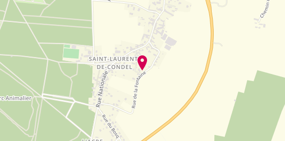 Plan de Axelec, 21 Rue de la Fontaine, 14220 Saint-Laurent-de-Condel