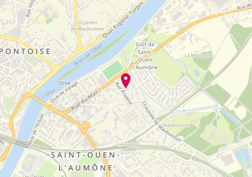 Plan de BUNESCU Sergiu, 16 Rue Pradine, 95310 Saint-Ouen-l'Aumône
