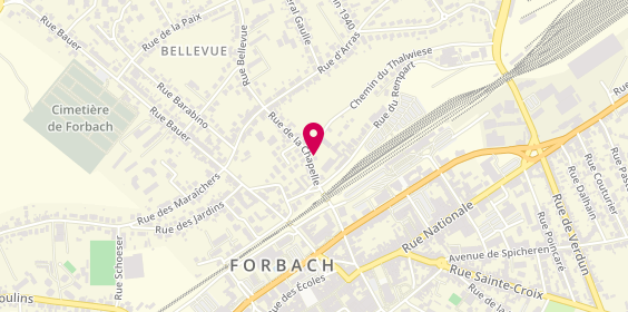 Plan de Forbelec, 15 Rue de la Chapelle, 57600 Forbach