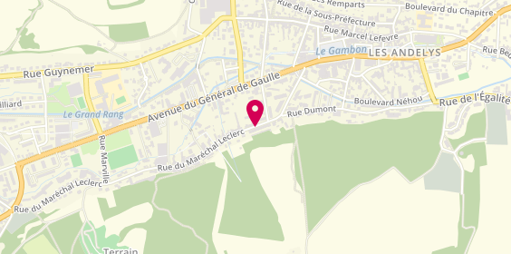 Plan de RIBES Bruno, 19 Rue Marechal Leclerc, 27700 Les Andelys