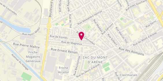 Plan de Stéphane Duarte Entreprise Generale d'El, 21 Rue de Fismes, 51100 Reims