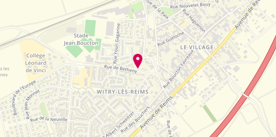 Plan de WITRY-ELEC, 16 Rue de Betheny, 51420 Witry-lès-Reims