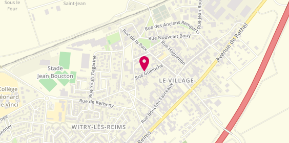 Plan de Atelier Électrique LECOMTE Eric, 12 Rue Gueloche, 51420 Witry-lès-Reims