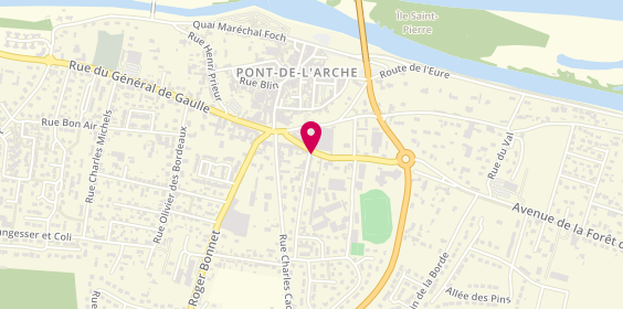 Plan de Mhe, Rue Charles Cacheleux, 27340 Pont-de-l'Arche