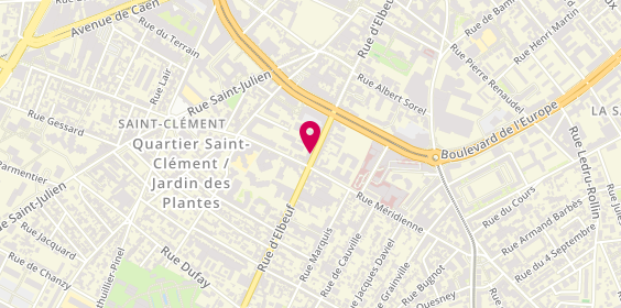 Plan de CASTELNEAU Sylvestre, 68 Rue d'Elbeuf, 76100 Rouen