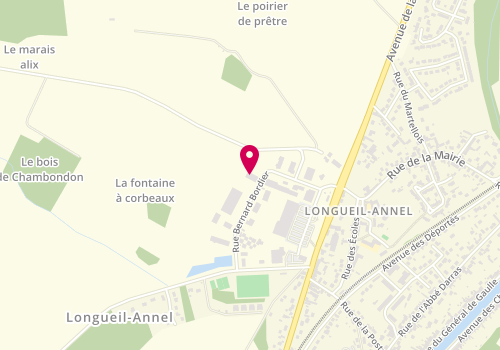 Plan de Pluritech-Services, 264 Rue Bernard Bordier, 60150 Longueil-Annel
