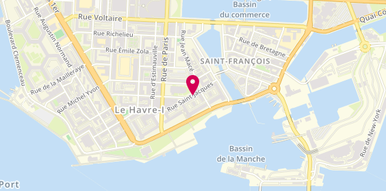 Plan de Art Bati, 74 Rue Saint-Jacques, 76600 Le Havre