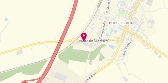 Plan de Tel & Com, 9 Route de Montigny, 08430 Poix-Terron