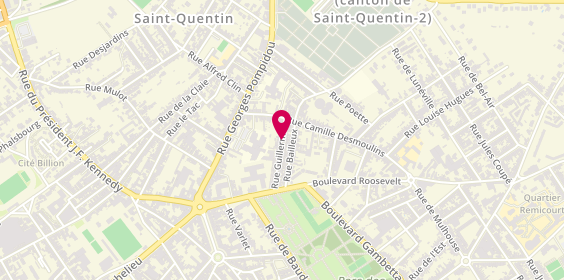 Plan de Polybat, 40 Rue Guillermin, 02100 Saint-Quentin