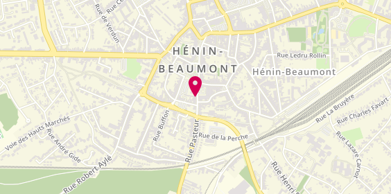 Plan de GALLUZZO Joseph, 130 Rue Pasteur, 62110 Hénin-Beaumont