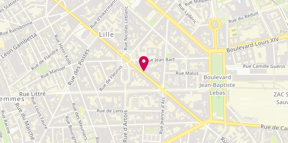 Plan de Dandoy Btp, 229 Rue Solférino, 59000 Lille