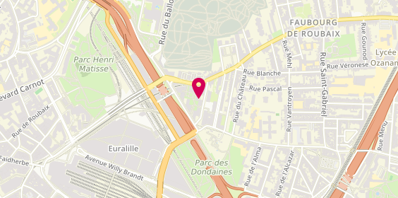 Plan de La ligne de départ électricité, 78 Rue d'Athènes, 59800 Lille