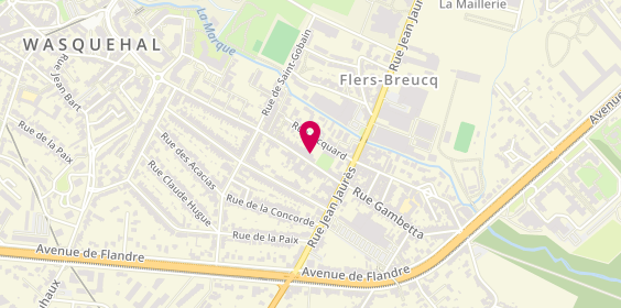 Plan de Avelec, 38 Rue de Wasquehal, 59491 Villeneuve-d'Ascq