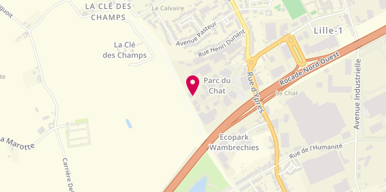 Plan de B.V Light, 313 Rue Marie Curie, 59118 Wambrechies