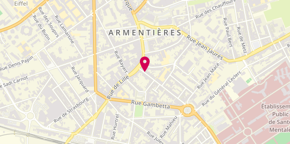 Plan de Avateo, 11 Rue Ernest Deceuninck, 59280 Armentières